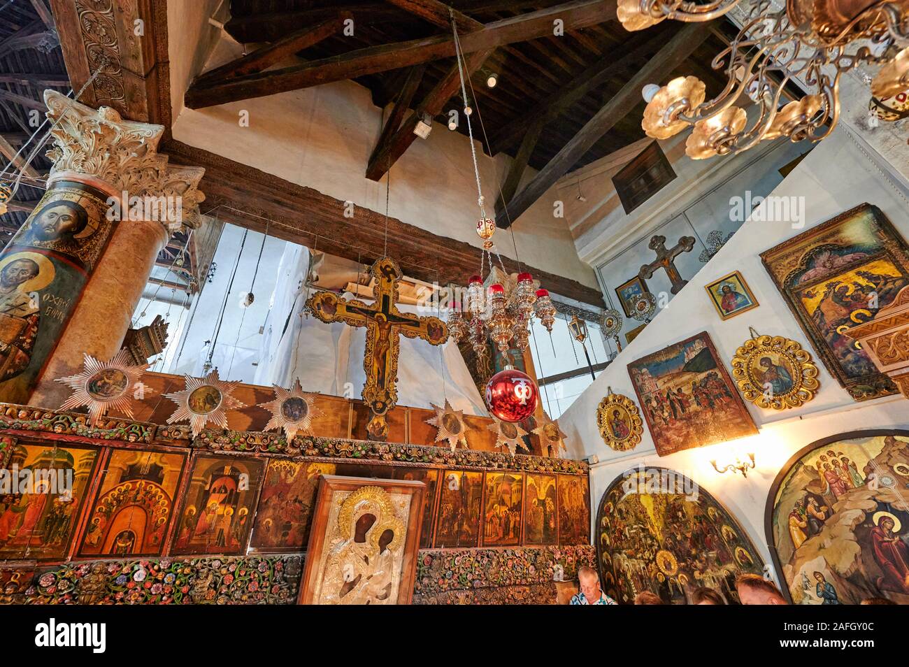 Jerusalem Bethlehem Israel. Die Kirche der Geburt Geburtsort Jesu Stockfoto