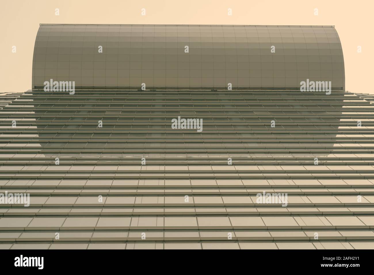 Portrait von Low Angle View Corporate Gebäude Stockfoto