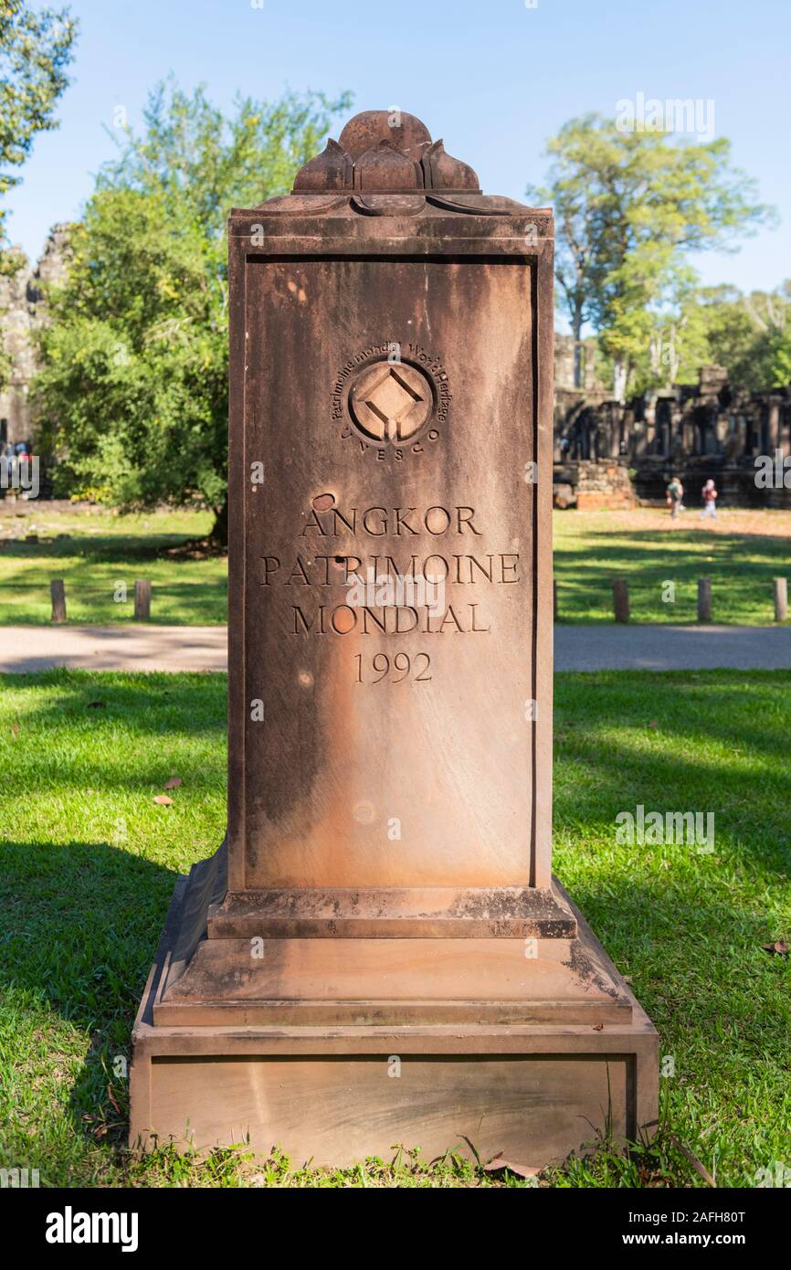 Angkor Patrimoine Mondial 1992 - Siem Reap Kambodscha Stockfoto