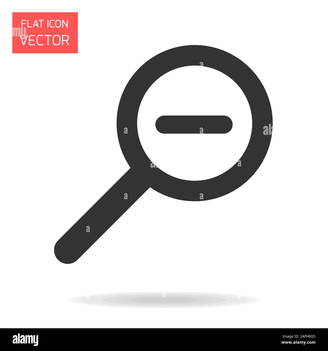 Vektor isoliert Verkleinern oder Vergrößern Icon Design. Stock Vektor