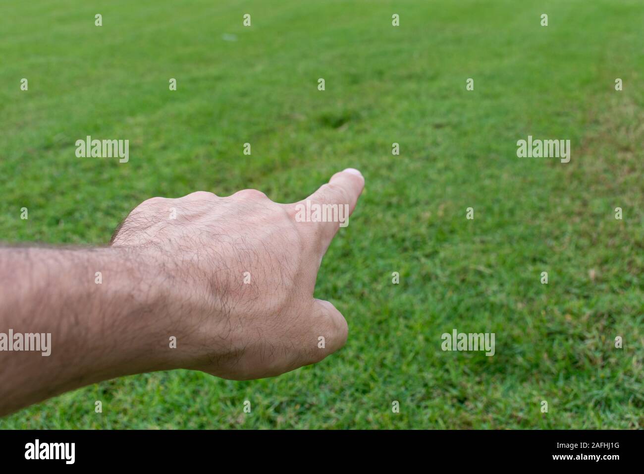 Konzeptionelle Hand nach vorn zeigen nach vorn. Business Konzepte freuen und entdecken neue Wege.. Stockfoto