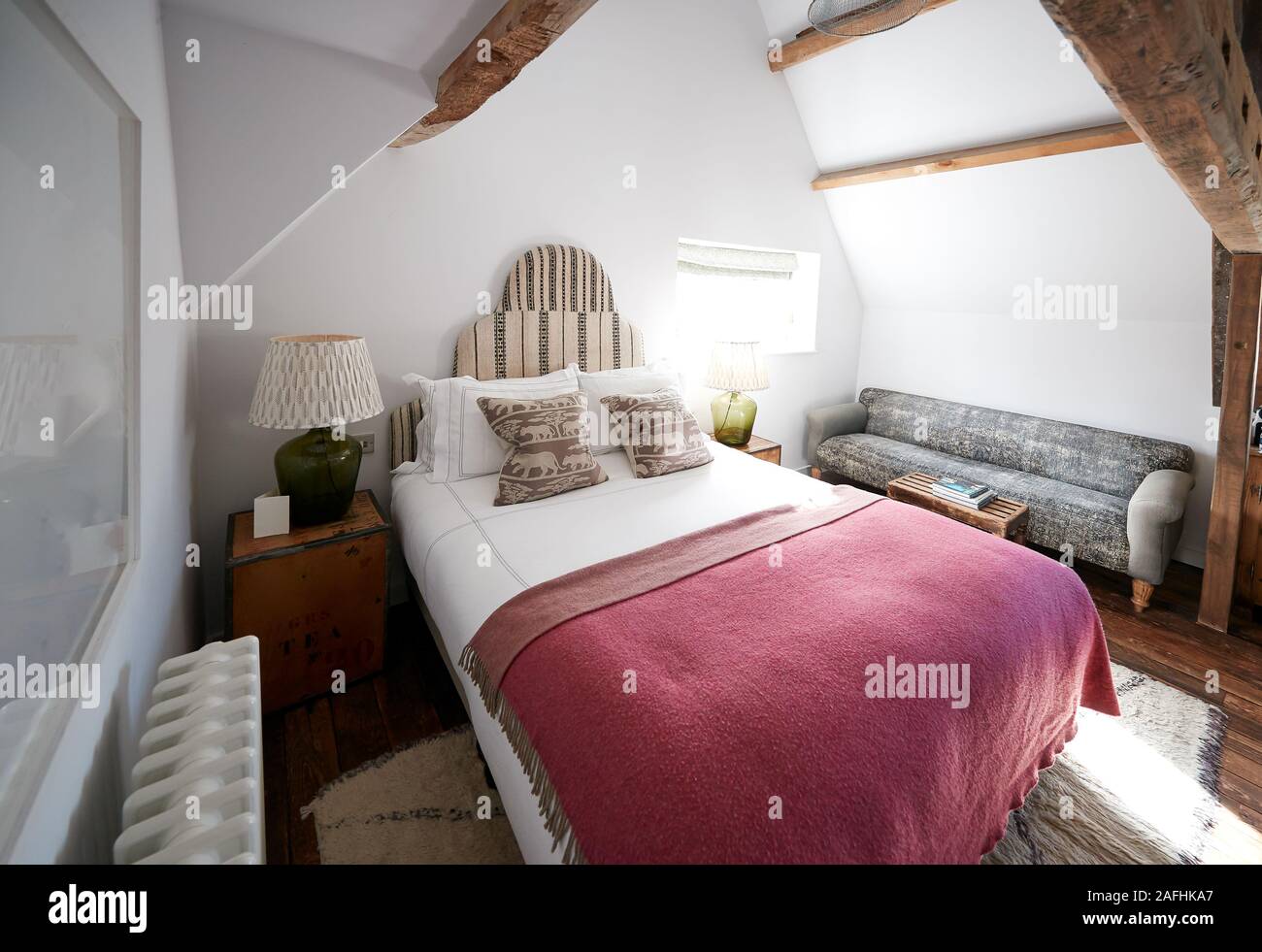 Interieur der Zimmer im Bed and Breakfast Hotel Stockfoto