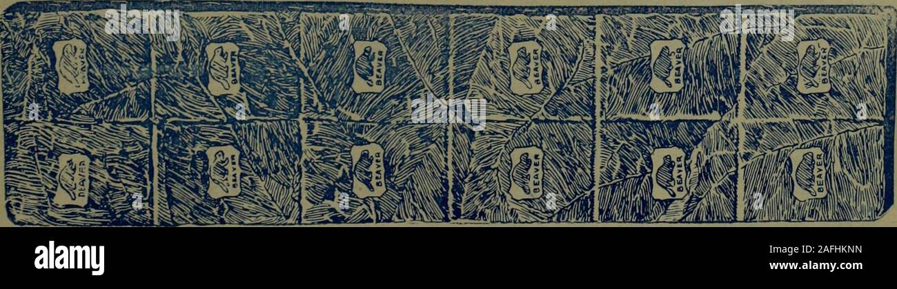 . Kanadische Lebensmittelhändler Juli-Dezember 1896. Biber Stecker. Besondere Anreize, Einzelhändler und Verbraucher während der nächsten sechs Monate. Schreiben für die Angaben. Tonka Rauchen Mischung der einzige Schnitt Tabak, die jeder passt. In i/9 99487 und 1/2-lb. Dosen. Diese Marken sind für den Verkauf von wichtigsten Großhändler in ganz Kanada. Bestellen Musterpaket jede. Zufriedenheit garantiert. McALPIN TOBACCO CO Toronto, Kanada 18. Die kanadische Lebensmittelhändler ein lagerhalter von DREIUNDDREISSIG JAHRE. Durch den Editor. Stockfoto