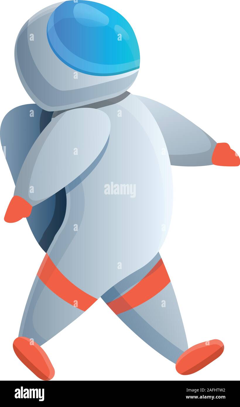 Wandern astronaut Symbol. Cartoon von Walking astronaut Vektor Symbol für Web Design auf weißem Hintergrund Stock Vektor