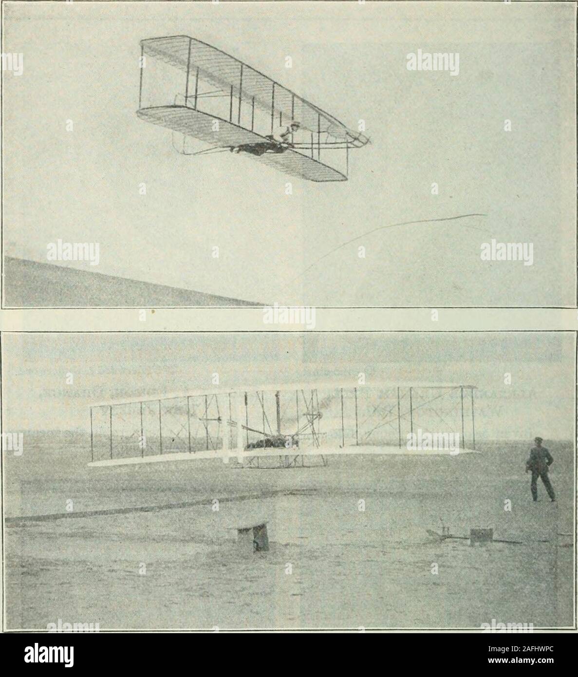 . Praktische Physik. GuGLiELMO Marconi (Italien) Orville Wright, Dayton, Ohio Erfinder der kommerzielle drahtlose Erfinder, mit seinem Bruder Wilbur, der Telegrafie das Flugzeug EINER GRUPPE MODERNER ERFINDER. Die Wright Flugzeug Die wichtigsten und Fai * - von den Fortschritten des 20. Jahrhunderts, nämlich mans Eroberung der Luft nach Jahrhunderten des Scheiterns, wurde beim theWright Brüder zunächst den Grundsatz, auf dem alle erfolgreichen Flug byheavier als Luft, Maschinen hängt jetzt, nämlich, die Kontrolle der Stabilität durch den Warp-ing von Flügeln, oder durch die Querruder (schwenkbaren Anbaugeräten zu Flügeln), eingeführt. Stockfoto