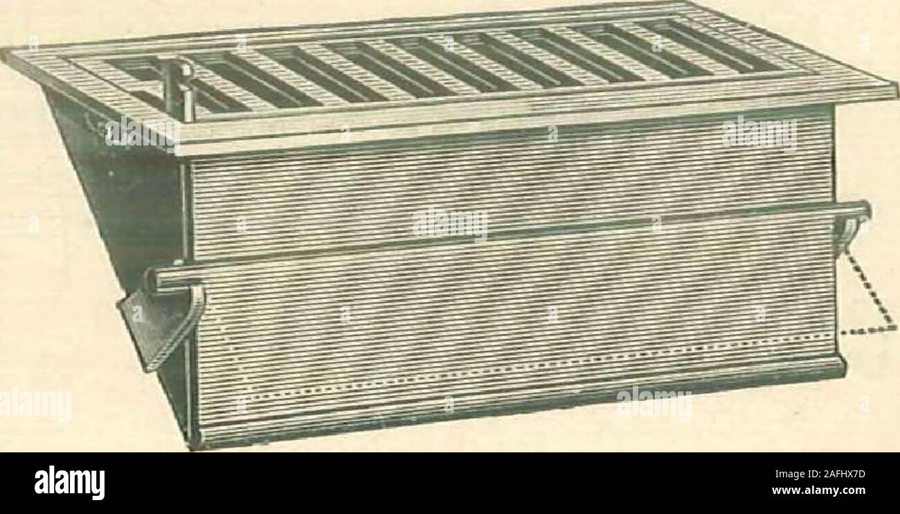 . Gitter und Kamin Lampen in Eisen und Messing. Gas am Besten anmelden. 10, 12, 11 und 16 cm lang.. Die unvergleichliche Asche Falle. Öffnet entweder automatisch oder mit Hebel. Hat Schlacke Guard Rutsche aus becomingclogged mit Asche oder Kohle zu halten, auch Kohle gespart. In den Größen geeignet für entweder Klein oder largefireplace gemacht. Nr. 1. Frame außerhalb, 13 x 7 in. 2. 13 x 9 in. 3. 16 x 9 in. Öffnen, 11 x 5 in. 11 x 7 in. 14 x 7 in. Pocket, 6 Zoll tief. Kann ohne Asche Guard eingerichtet werden, wenn gewünscht. Stockfoto