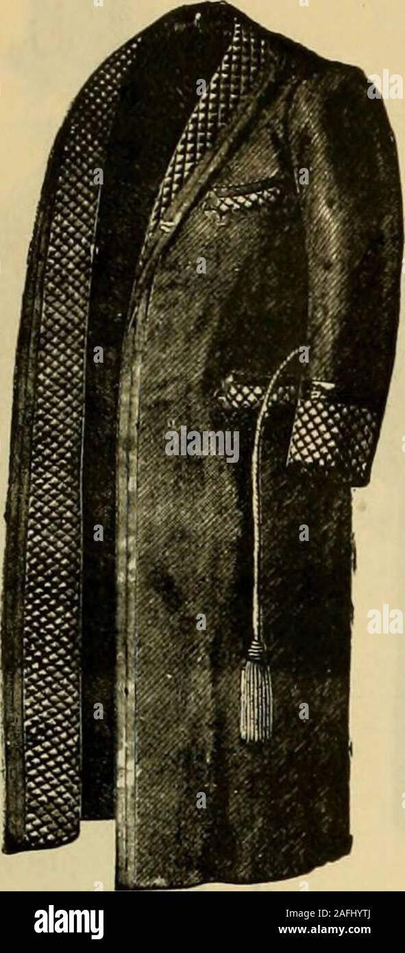 . Herbst und Winter, 1890-91 Mode Katalog/H. O'Neill und Co. ssiuieti. • All-Wool Haar Linien All-Woo] Streifen. ll-Wolle Cassimeies, Dunkel, 4 0,50 5,00. Alle Wolle importiert Cassimeres, F0-00,.50. 8 00. Importierte Worsteds, Schecks, plaids "0. 50. 7 IXl, 7. 50. Schwarz (. orkseiew Wtusteils. 4 $ 50,00. Blaek große Wale Worsteds, $ 6,00 Schwarz Hawthorne Cheviots, 4 75 Black Doeskrn Hosen. 5,00 $, B. OO. 7 00 Braun Corduio-Hose 5,00 Reefins; -. Jacken. ^ Nr. 6 V 17. Blau (, hincliila Biber, Wolle gesäumt, $ 8.50. Nr. 699 bessere Note chinehillas, Wolle gefüttert. $ 10,00; $ 12.00. Nein, 701. Beste Blau chijir - Hilla und El Stockfoto