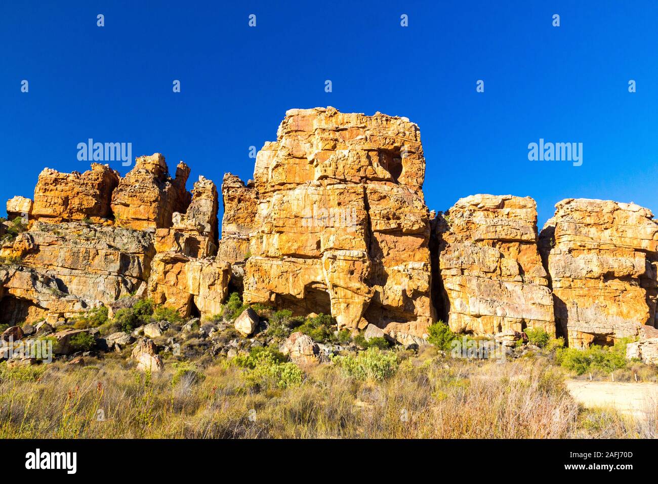 Felsformation bei Truitjieskraal, Cederberg Wilderness Area, Südafrika Stockfoto