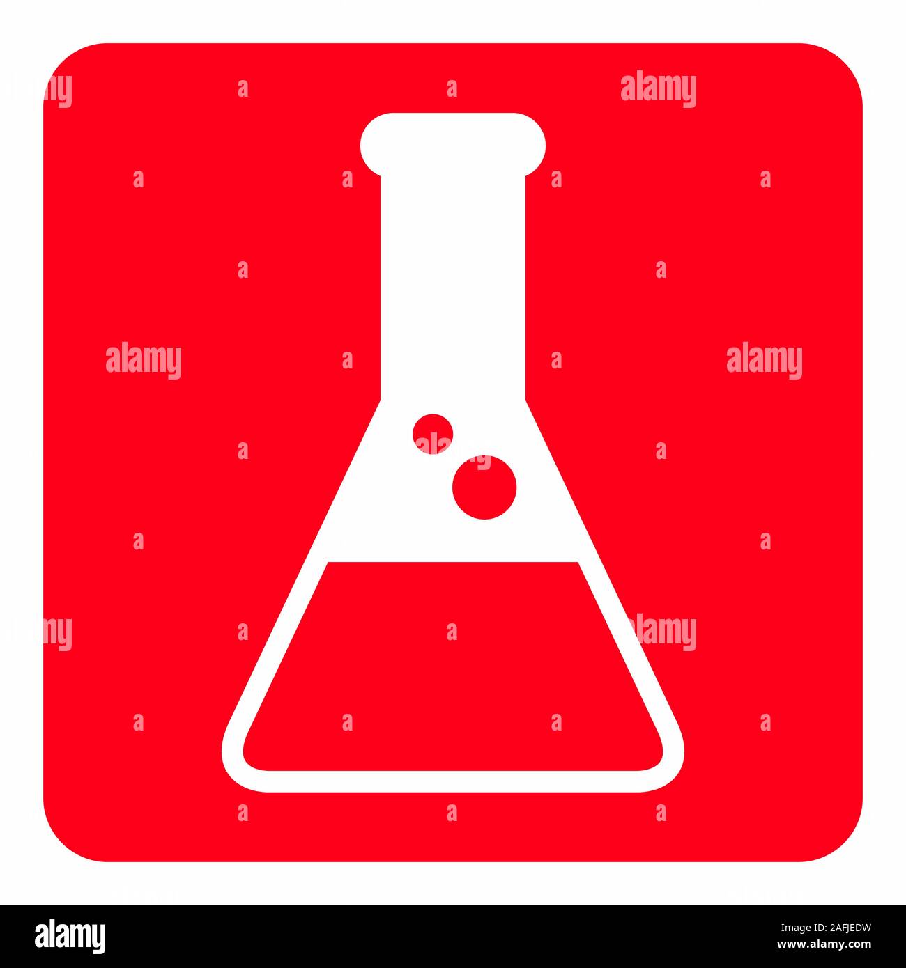 Lab Kolben Symbol Stock Vektor