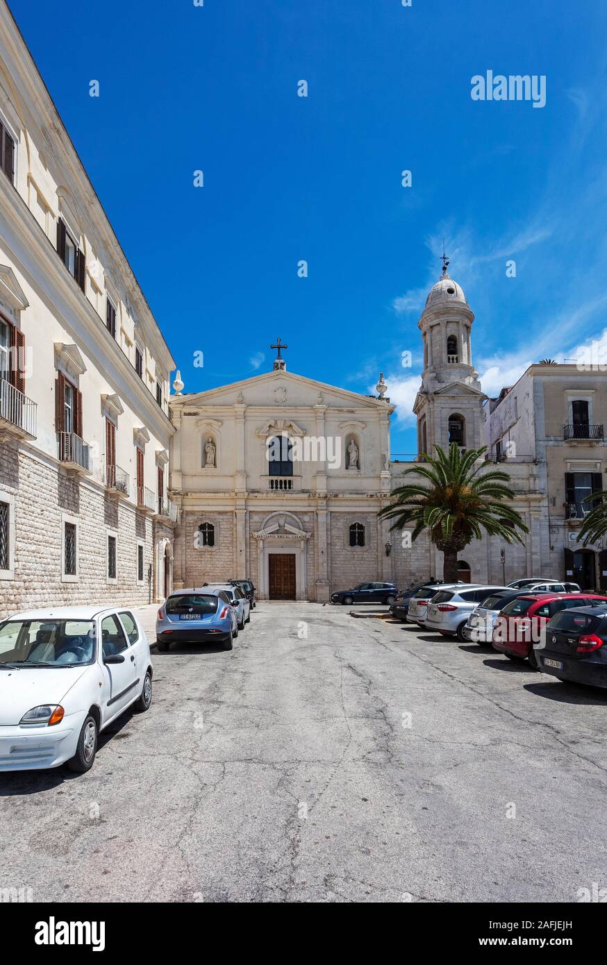 Kirche Chiesa del Carmine, Trani. Bari, Apulien, Apulien, im Süden von Italien Stockfoto