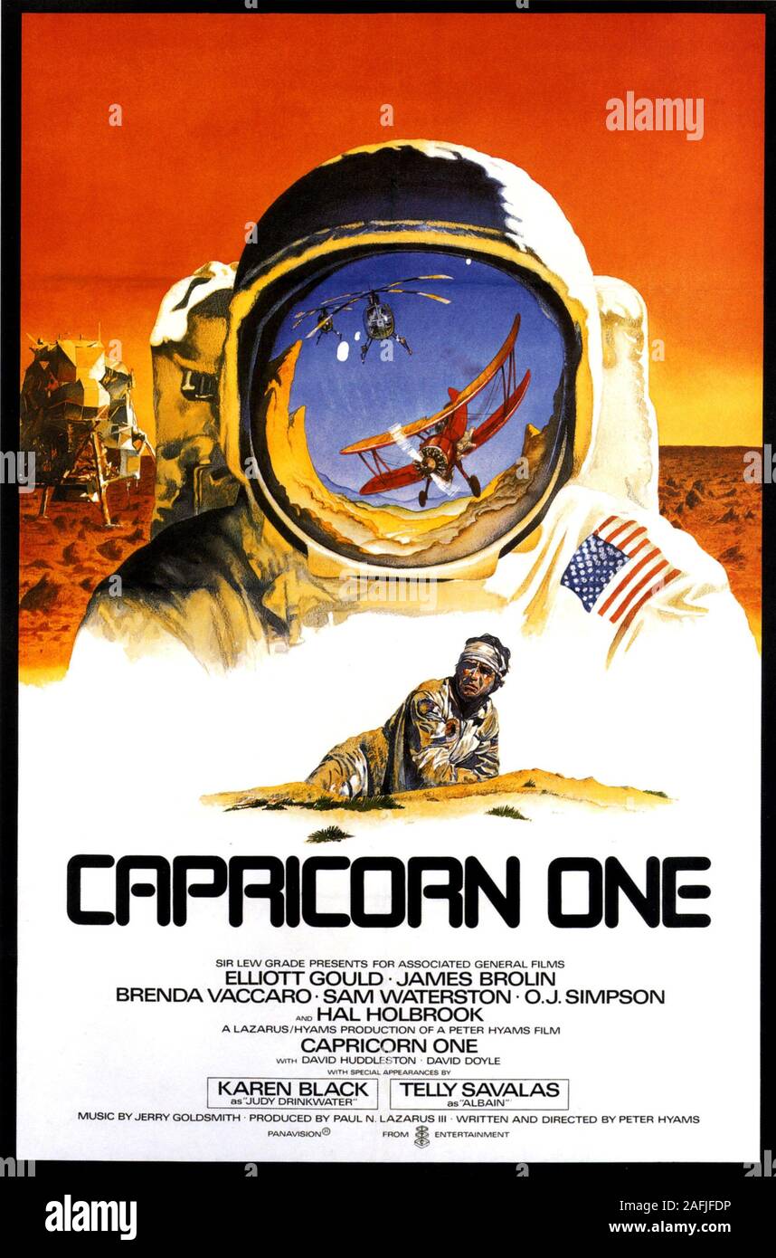 Capricorn One Jahr: USA/Großbritannien 1978 Regie: Peter Hyams Poster (USA) Stockfoto
