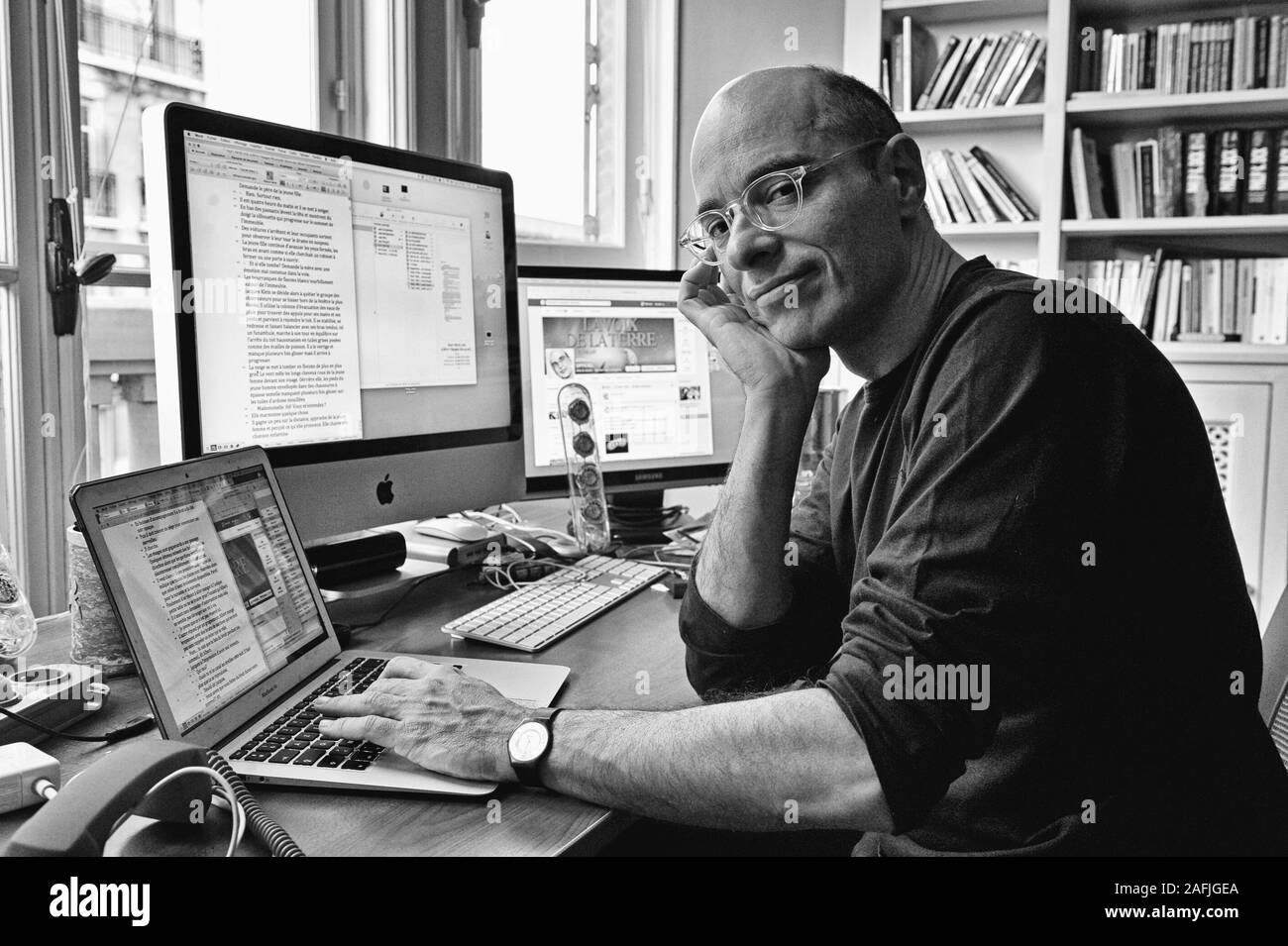 Bernard Werber, der französische Autor. Paris, im Oktober 2014. Stockfoto