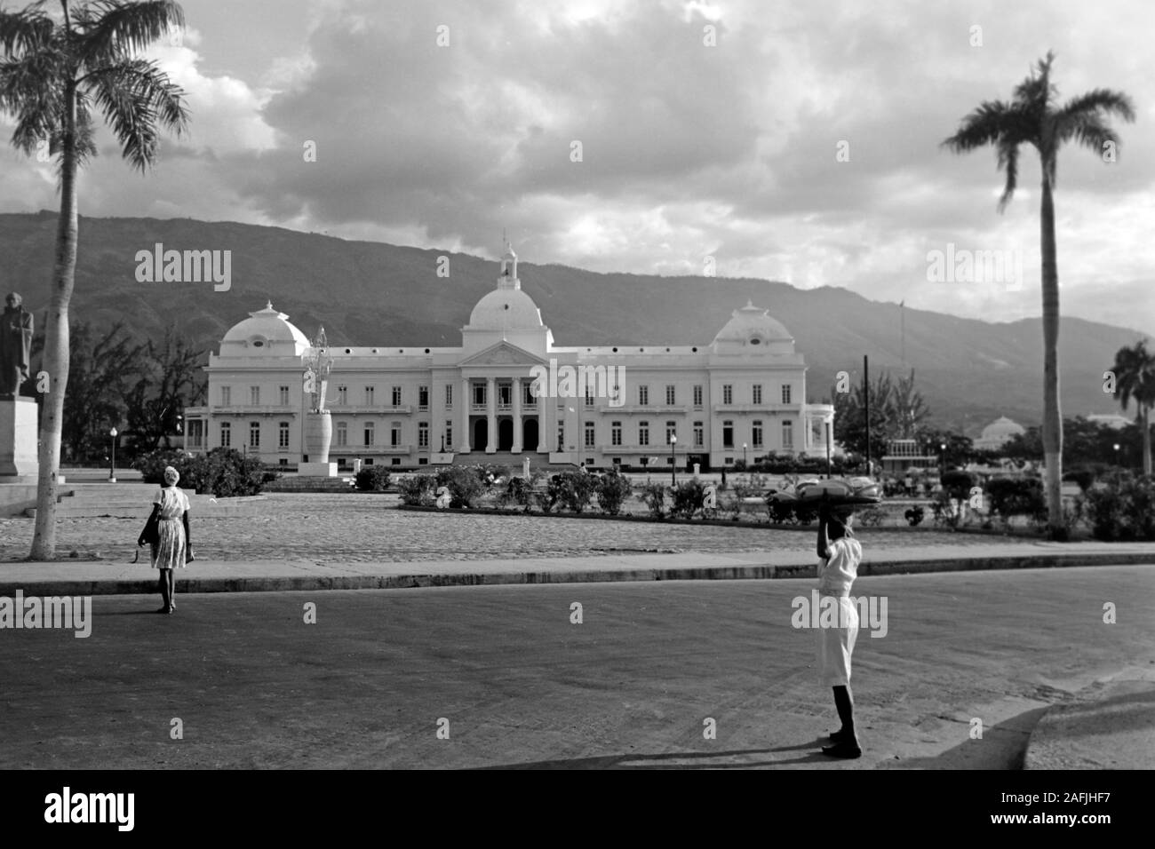 Å Präsidentenpalast von Haiti, 1967. Dritte Präsidentenpalast von Haiti, 1967. Stockfoto