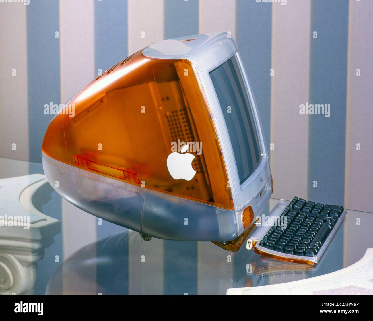 Computer Mac Imac G3 Tangerine 1998 Stockfoto