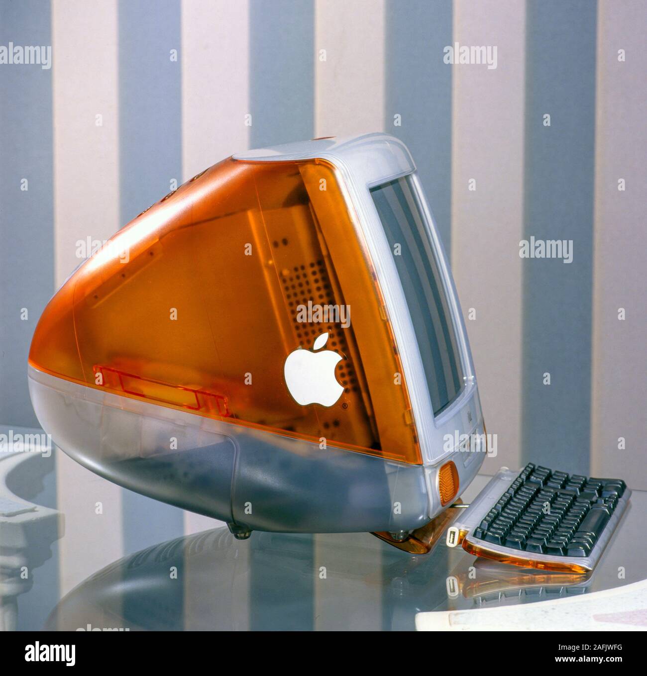 Computer Mac Imac G3 Tangerine 1998 Stockfoto