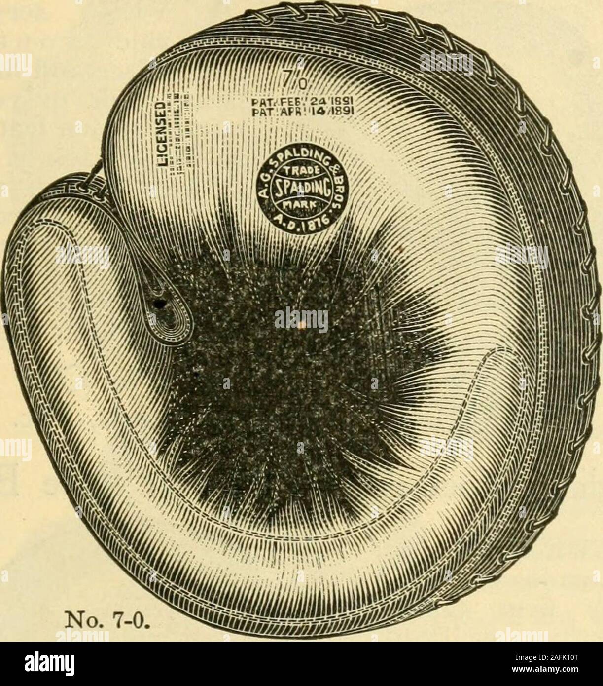 . Die Chicago amateur base ball jährliche und Inter-city base ball Verein Jahr buchen. leistungsumfängen andabsolutely die beste Qualität möglich. Ohne heelpad; padding in Übereinstimmung mit den Ideen der besten professionellen Fischern in diesem Land. Die Seiten und die Rückseite sind aus thefinest Qualität Kalbsleder, gepolstert mit die besten Haare fühlten, raw-ausblenden Schnürung hinten, Gurt- und Schnallenverschluss, reinforcedand am Daumen geschnürt. Dieser Handschuh ist etwas kleiner thanour Perfektion Nr. 7-0, und im Gewicht ist etwas heller. Nr. 8-0. Jeder, $ 7.00 3 J A.C. SPALDING & BROS. (? New York Chicago St. Louis Denver San Stockfoto