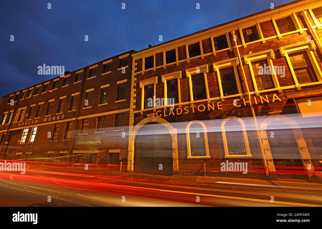 Gladstone China Factory, Longton, Stoke-On-Trent, Staffordshire, West Midlands, England, Großbritannien - Uttoxeter Rd, Longton, Stoke-on-Trent ST3 1PQ Stockfoto