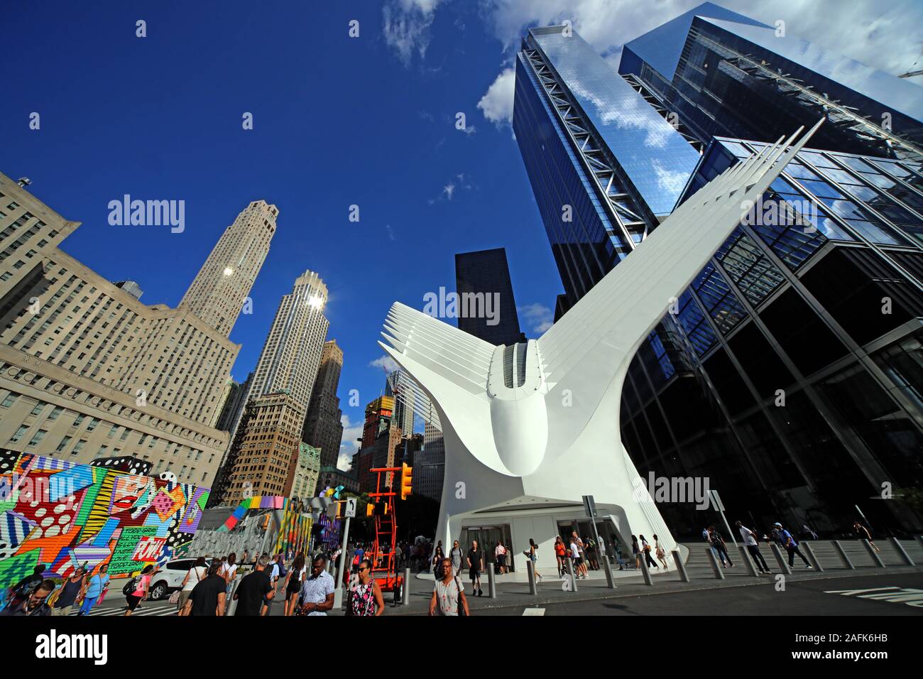 One World Trade Center, Manhattan, New York City, NY, USA, Nordamerika - umgebaut 2016 Stockfoto