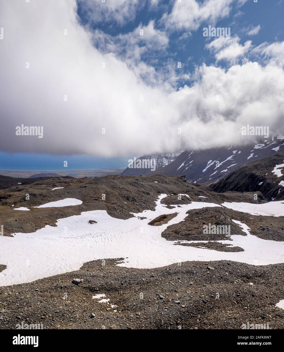 Vatnajokul Skalafellsjokull Gletscher, Nationalpark, UNESCO-Weltkulturerbe, Island Stockfoto