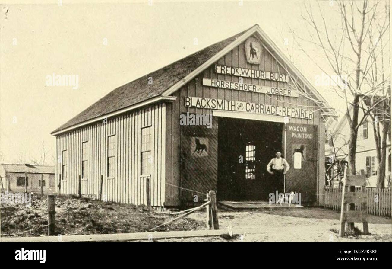 . Farmington, Connecticut, das Dorf von schönen Häusern. Stockfoto