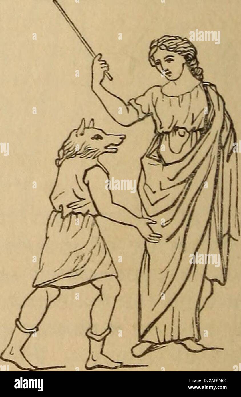 . Die in der Abbildung dargestellte Begleiter für das Lateinische und Griechische Wörterbuch Lexikon; ein Glossar aller Wörter, die sichtbare Objekte mit der Kunst verbunden, produziert, und den Alltag der Griechen und Römer, mit Darstellungen von fast zwei Tausend Objekte aus den antiken. sich durch die gleiche Emblem, andone, von denen wird durch theannexd Abbildung vertreten, von einem Romanmosaic. Serv.ad Virg. 2.iv.242. 5. Ein Zauberstab, wie wurde. den Weg, bevor die Magis-zu Merkur (Hor zugeschrieben. Od. Ich. gedrückt wurden, auf wen er sich sorgte, und der 10. 18.) und zu Circe (Virg. Mn. VIRGATUS. VITTA. Stockfoto