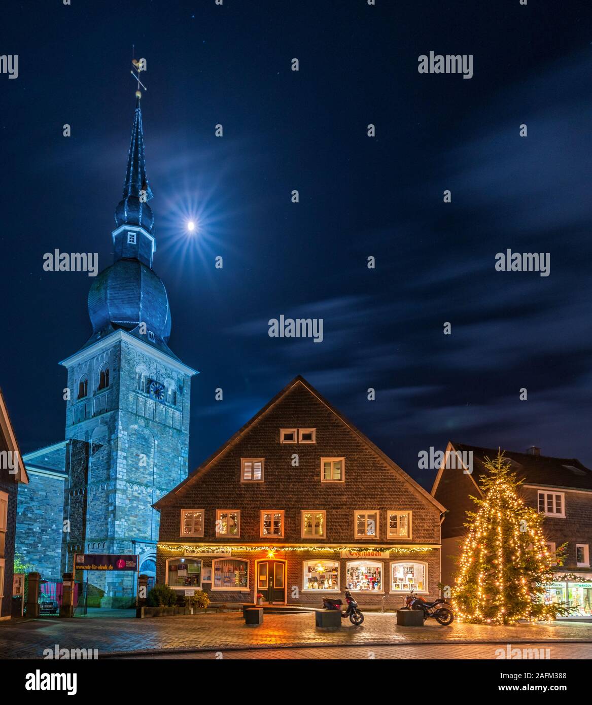 An Weihnachten Wermelskirchen Stockfoto