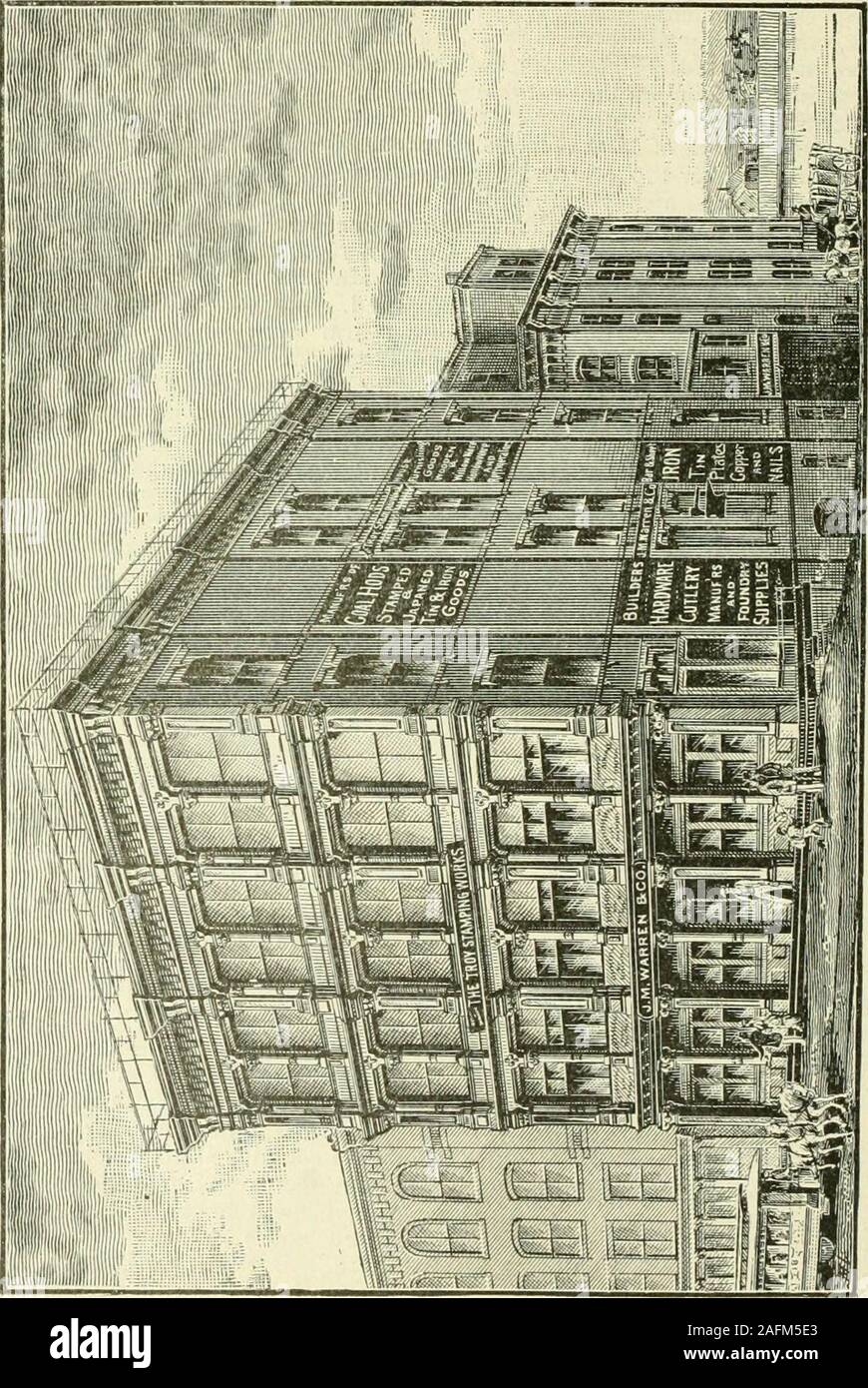 . Die Stadt Troja und seine Umgebung. c-mobilisiert für das Unternehmen; Der copart-ners, James H. Howe, FranklinWright, F. Gilbert Braun, und JohnK. Howe. 1879, James H. Howewithdrew. Ich Januar 1884 thecopartnership von Franklin Wright, F. Gilbert Braun, und Edward H. Simswas unter dem Namen Howe & Co. Die große und numerouschannels der Unternehmen umfangreiche Busi-ness erweitern durch den größeren Teil des Staates New York, nördlich von thelatitude von Troy und auch durch theadjacent Zustand von Vermont gebildet. J. M. Warren & Co., Nr. 245 und 247 River Street, haben widelybeen für mehr als bekannt. Stockfoto