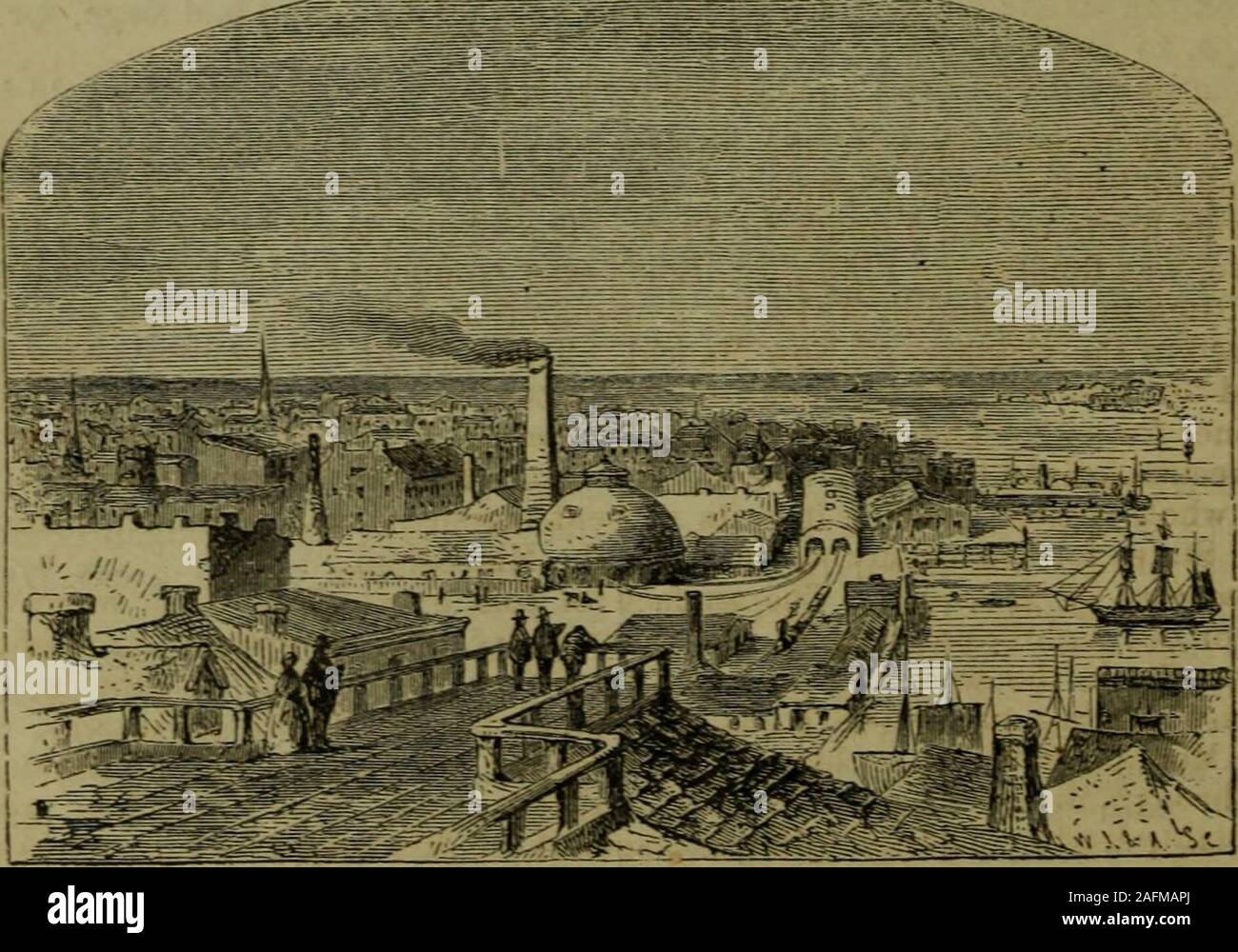 . Appletons' illustriert Hand - das Buch der American Travel. Ein vollständiger und zuverlässiger Führer ... bis ... die Vereinigten Staaten und das Britische Provinzen. Mit sorgfältiger Karten von allen Teilen des Landes, und Bilder von berühmten Orte und Szenen, von den ursprünglichen Zeichnungen des Autors und anderen Künstlern. ridge Straßen. Detroit ist eine der großen handelsgesetzbuchs Depots des Westens, und der chiefcity von Michigan. Es ist angenehm Situ- rungen auf dem Detroit River, ein Link in der Kette der Gewässer, die LakeHuron und Lake Erie vereinen. Diese Straße, forsuch ist, verleiht der Stadt ihre Frenchname-dt-Troit. Es wird hier über halfa Meile Stockfoto