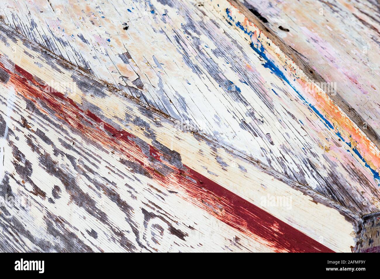 Alte Ruderboot detail, Cape Cod, USA. Stockfoto