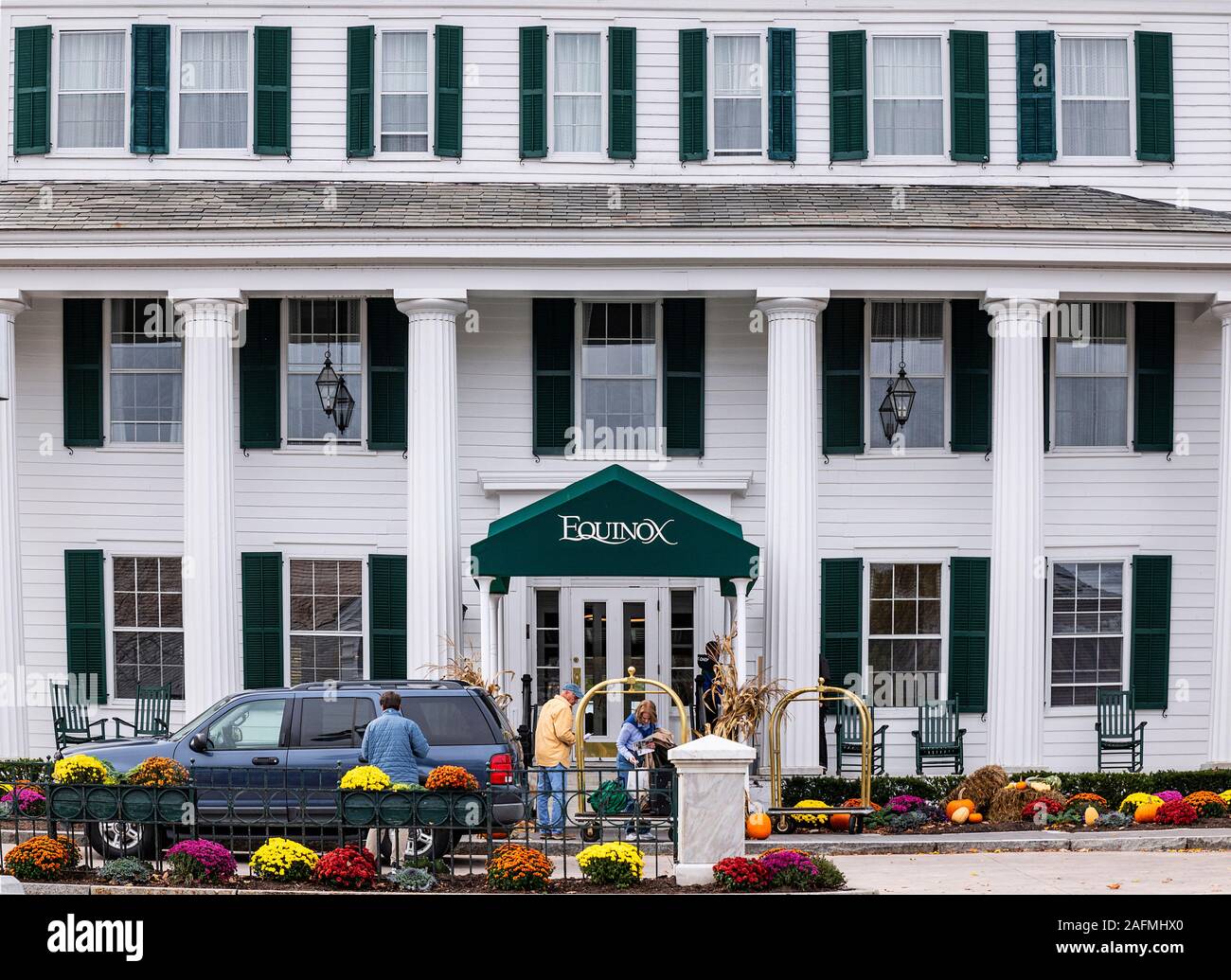 Die Equinox Hotel Resort, Manchester, Vermont, USA. Stockfoto