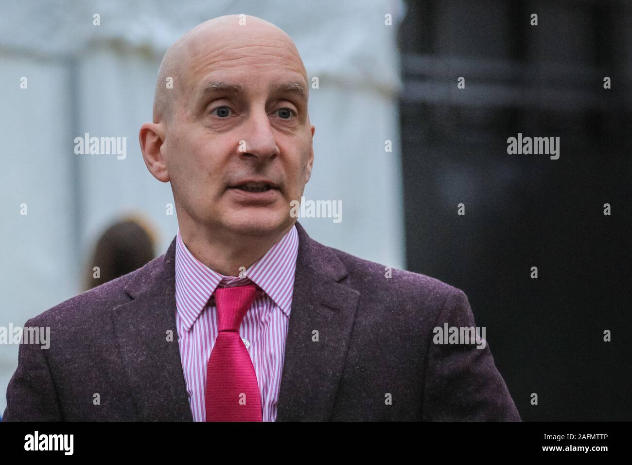 Westminster, London, 16. Dezember 2019. Lord Adonis, Andrew Adonis, Arbeit Peer. Neue und wiederkehrende MPs, sowie Kollegen und politischen Kommentatoren zurück zur Westminster vor der Rückkehr in das Parlament morgen interviewt zu werden. Credit: Imageplotter/Alamy leben Nachrichten Stockfoto