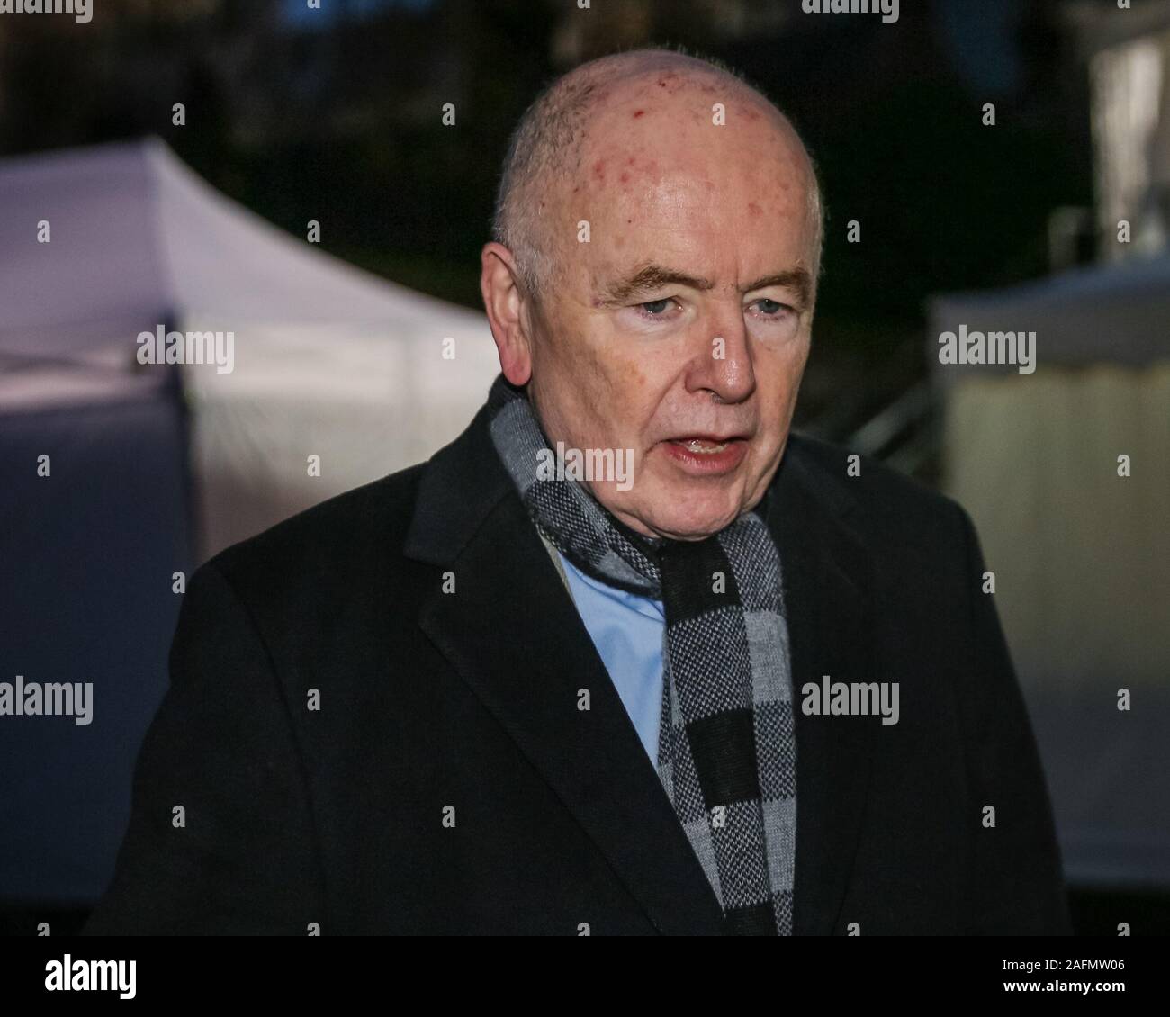 Westminster, London, 16. Dezember 2019. Wayne David, MP, Labour Party, Wales, Caerphilly. Neue und wiederkehrende MPs, sowie Kollegen und politischen Kommentatoren zurück zur Westminster vor der Rückkehr in das Parlament morgen interviewt zu werden. Credit: Imageplotter/Alamy leben Nachrichten Stockfoto