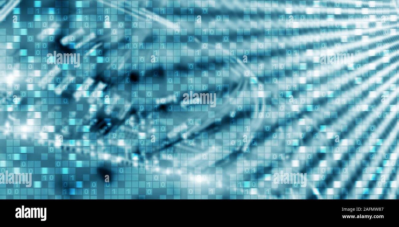 Digitale Hintergrund matrix Informationstechnologie und Internet Konzept. Matrix Code Stockfoto