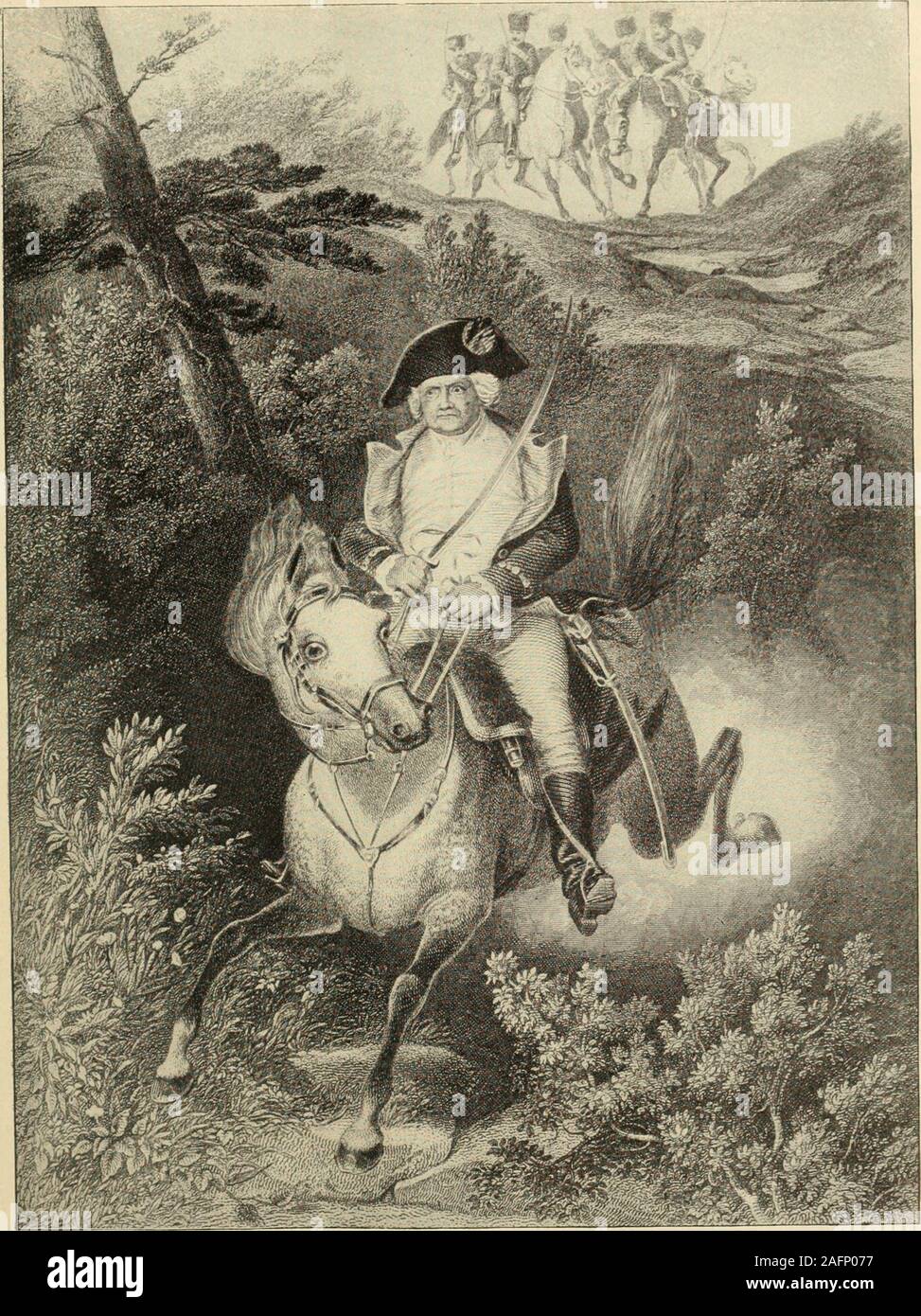 . Unsere größeren Land; ein standard Geschichte der Vereinigten Staaten von der Entdeckung des amerikanischen Kontinents bis in die heutige Zeit ... auf Baum von einem furiousrain-Sturm, der auch die März ofBreyman verzögert und Warner. In der Nacht des 15. August stark durch die Miliz von Berkshire, MassachusettsThey waren bestrebt, den Feind atonce zu engagieren, und wurden im Hinblick auf die Verzögerung causedby der Sturm ungeduldig. Eine von ihrer Zahl, ParsonAllen, näherten sich stark. Allgemein, saidhe, die Leute von Berkshire oftenbeen haben Sie keinen Zweck genannt; wenn sie Sie dontgive eine Chance nicht zu kämpfen Stockfoto