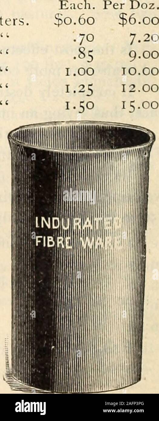 . Glühlampe Katalog 1904. Plattformen areIndurated Fi-bre Ware. Nicht soakor Rost. Außerhalb Durchm. ca. 12 cm. 14 16 18 20 22 wird PotIO Zoll. 12 14 Ji 16 18 .20 3 Lenkrollen FLORISTEN VASEN. Für die Anzeige von TUTFLOWERS. Diain. Tiefe. Jede. Doz. 13. $ 0,45 $ 4,80 10 0,40 4,20 9 -35 3-6 o 6 .30 3.00 41 Ich&gt; l 22 Artikelnr. OI 2 3 4 oc 11 22 33 44 000 8. 5 V 2 41:. 4 3 9 k 5% 4 V 2 4 3 9 18 1512 929 .40 • 35 • 30 • 25,80 • 45 • 45.40? 35 2.409.004.804.804.203.60 1,60 18,00 ^. Blumenzwiebeln, Pflanzen, Samen, und Kleinartikel. 47 Schnitt - BLUMENKÄSTEN. C. L. ODER CORNER LOCK STIL. Stockfoto