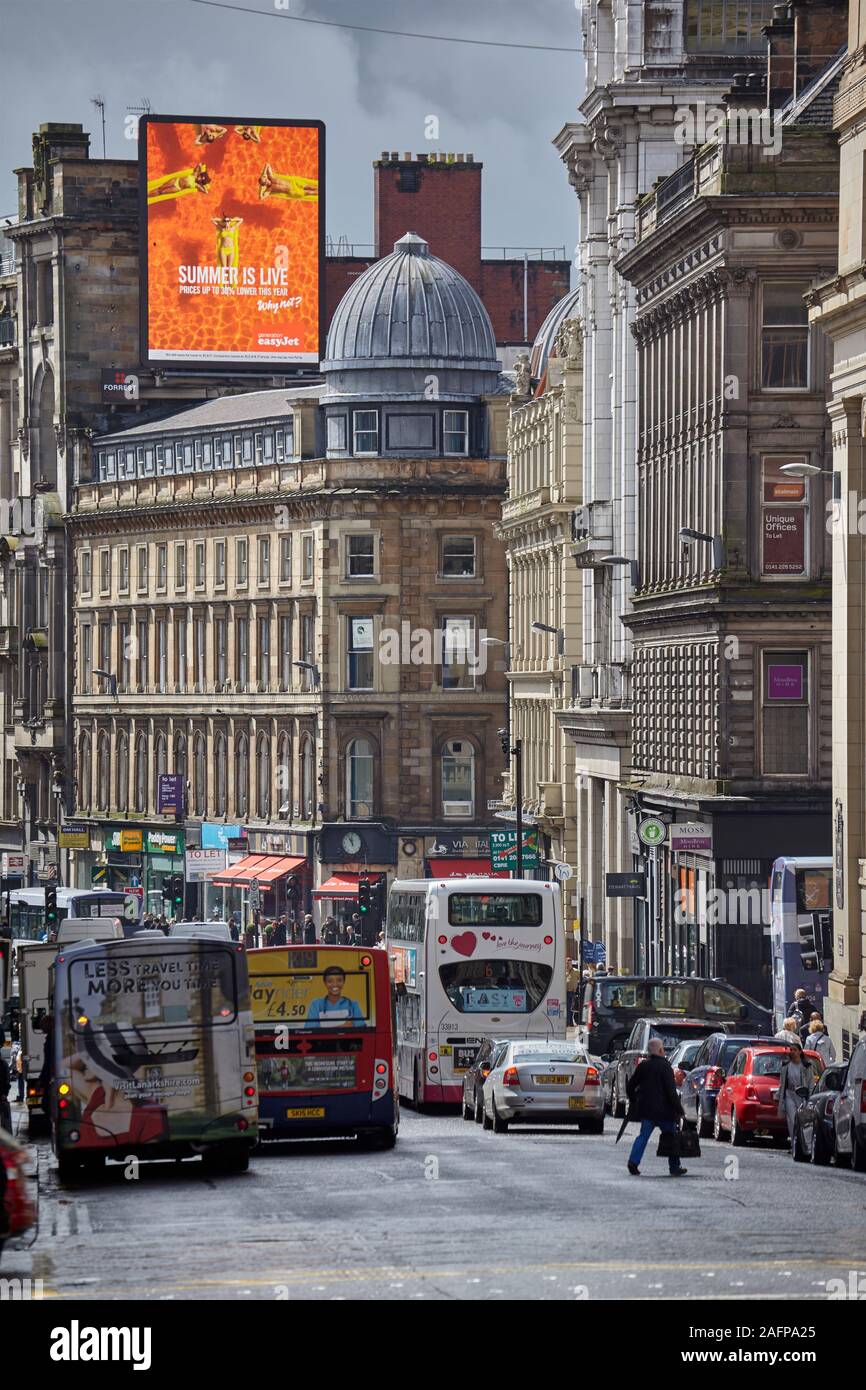 Von Renfield Straße in Gordon Street, Glasgow Stockfoto