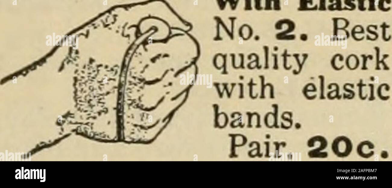 . Athletischen Training für die Schule Jungen. Nr. N. Thickwood, shapedand perforiert, um accomodatefsnikes Ppr Nair 60 c-Spalding spezielle Griffe mit Gummizug. Nr. I. athletische Griffe ausgewählt Kork, geprägt von Hand zu fithollow. Paar. I6o. Chamois Drücker Nr. 5. Feine chamois Skinand mit Laufen, Gehen, Springen undandere athleticshoes verwendet. Paar, 25c Stockfoto