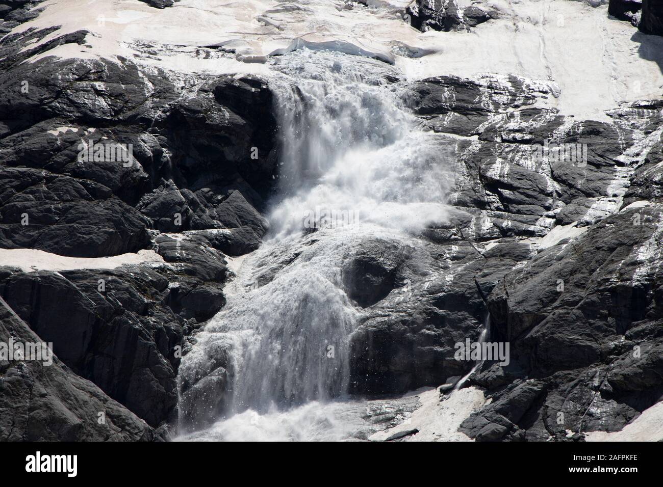 Lawine, Neuseeland Stockfoto