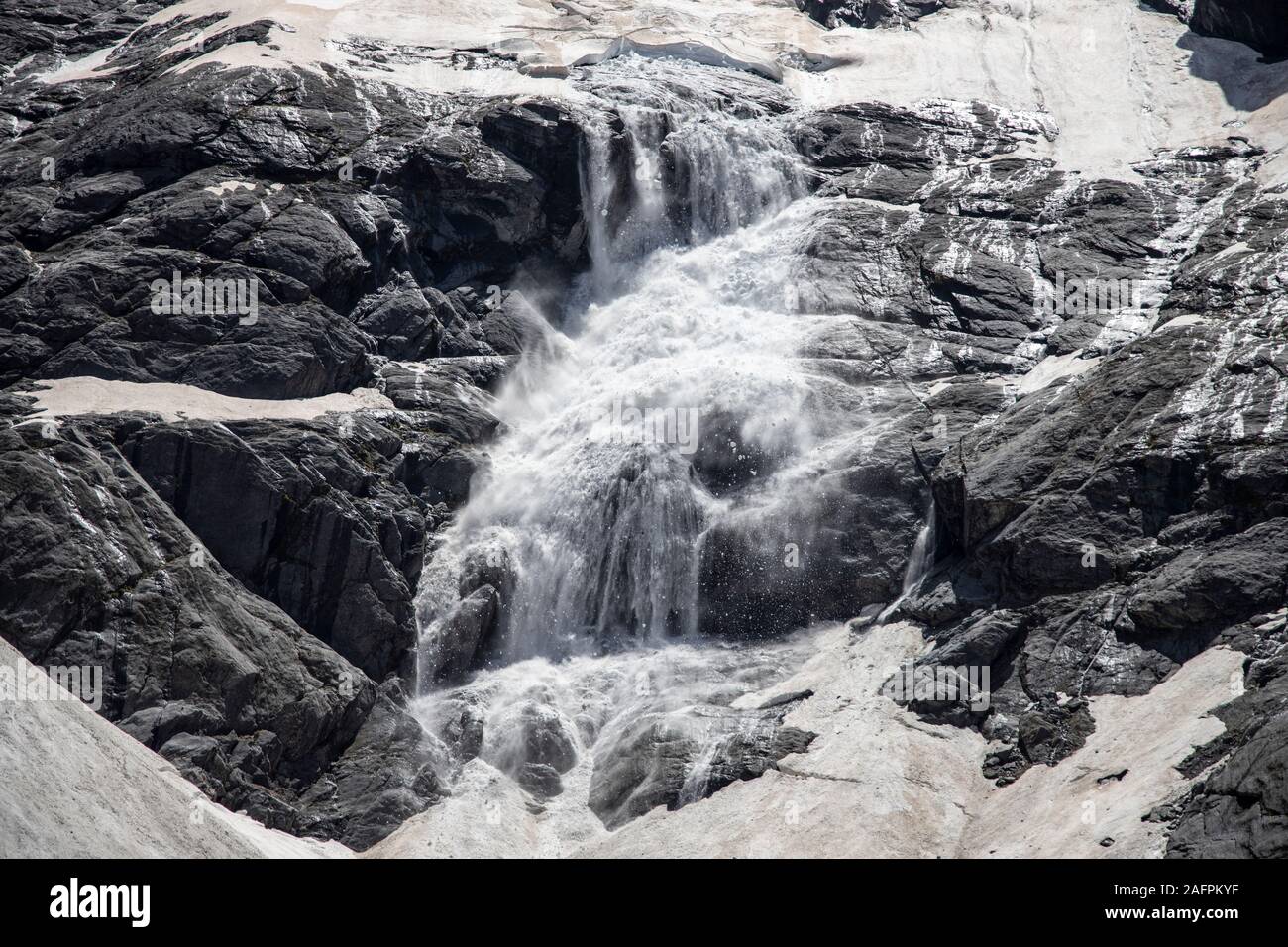 Lawine, Neuseeland Stockfoto