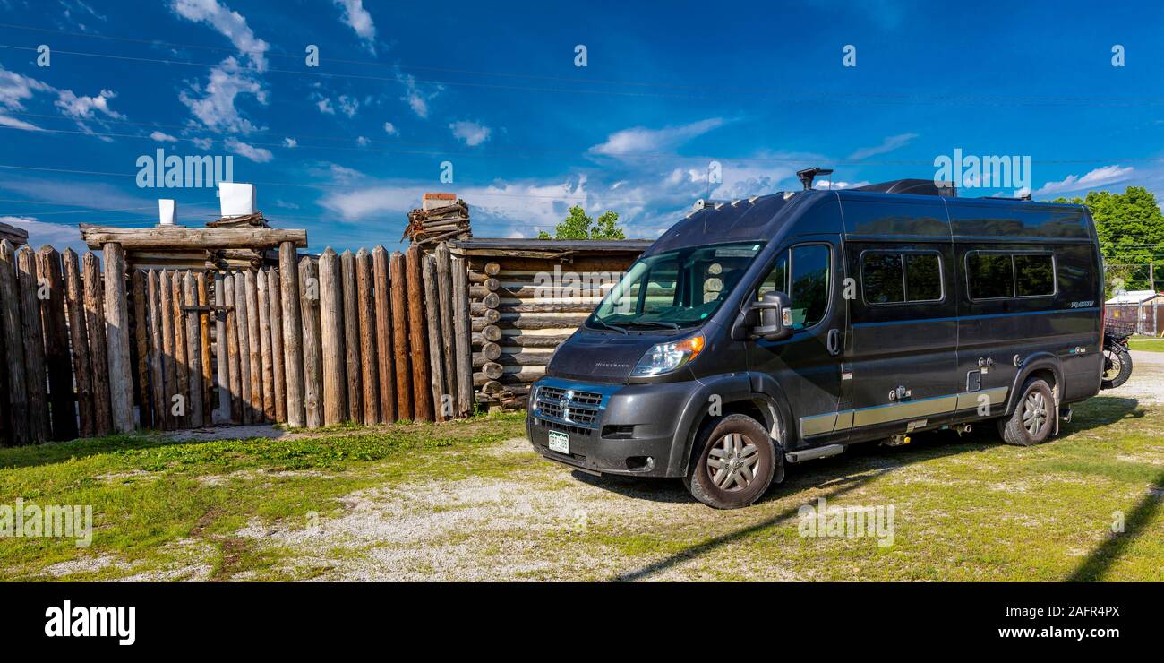 16. Mai 2019, Wood River, IL. USA --Fotograf Joe Sohm Wohnmobile bei Wood River Camp Dubois Wood River Camp Dubois - 1803-1804, außerhalb von St. Louis Stockfoto