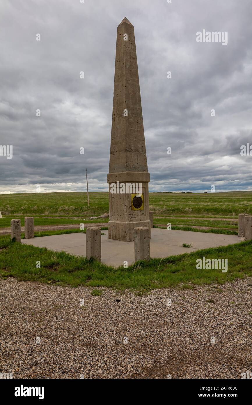 Mai 19, 2019, Fort Yates North Dakota USA - Denkmal für Sakakawea, Standing Rock Reservation, Fort Yates, North Dakota. Stockfoto