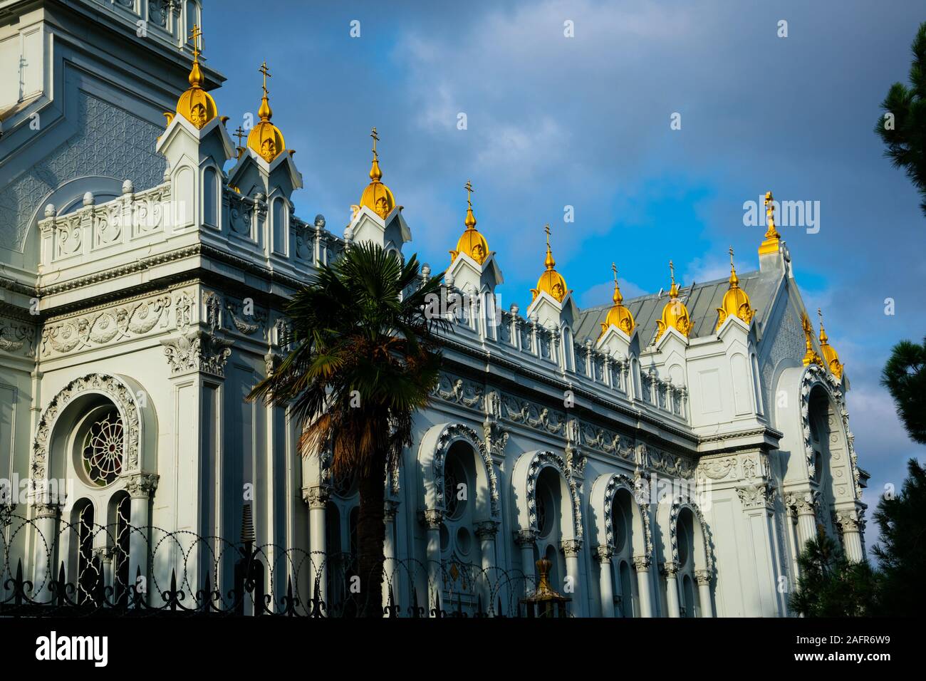 Bulgarische St. Stephanus Kirche (Sveti Stefan Kilisesi) als die Bulgarische Bügeleisen Kirche bekannt, ist ein Bulgarisch-orthodoxen Kirche in Balat, Istanbul, Türkei Stockfoto
