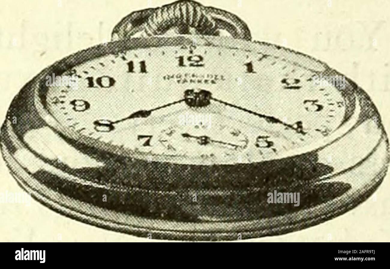 . Die amerikanische Legion Wöchentliche [Band 4, Nr. 33 (August 18, 1922)]. Die WaterburyRadiolite ist ein 4-jewelled Watch, 12-Größe, die Kleinen, so in Mode stylishsize, anmutig von tofine antiquebow und Krone, offene faceinsolidnickel Fall withmodified Brücke Bau. Eine mightysturdy Time-Keeper. Garantiert. INGERSOLL WATCH CO., Inc., New York, Chicago, San Francisco. Ingersoll Yankee Dies ist die vernünftigen, re-haften, berühmte AmericanWatch - Die besten knowntime-Stück in der Welt Stockfoto