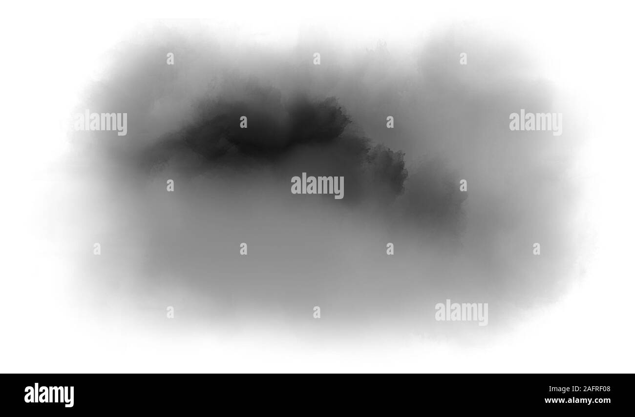 Abstrakte Schwarz-Weiß-Malerei. Monochrom Farbe spritzt. Aquarell Textur Stockfoto