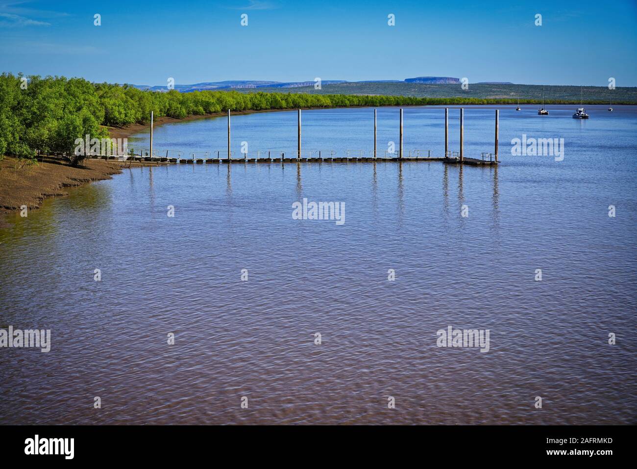 Wyndham ist die nördlichste Stadt in der Kimberley Region von Western Australia, auf dem Great Northern Highway, 2.210 km nordöstlich von P befindet Stockfoto