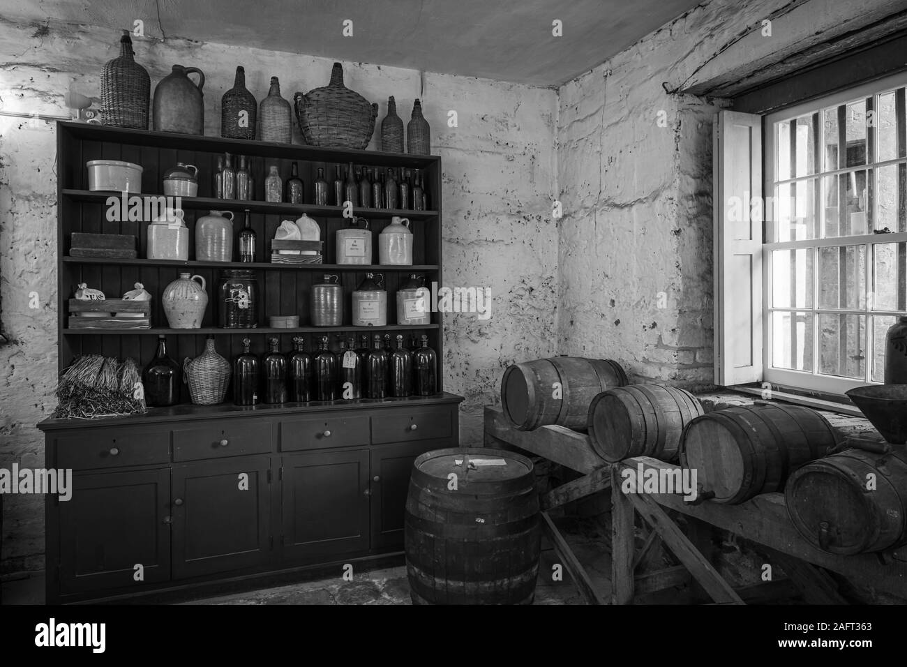 Das Owens-Thomas House & Slave Quarters ist ein historisches Haus in Savannah, Georgia, das von Telfair Museums als historisches Hausmuseum betrieben wird. Stockfoto