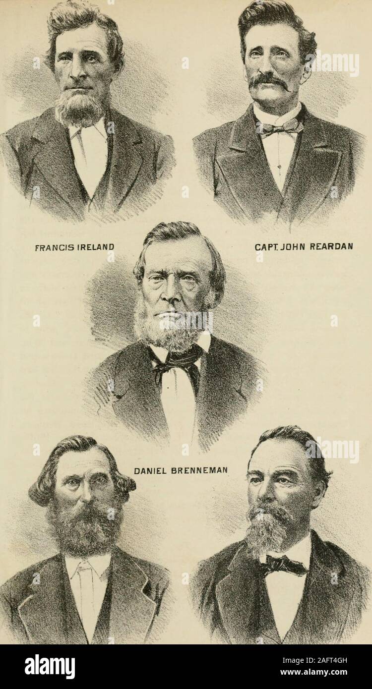 . Geschichte der Tazewell County, Illinois; zusammen mit Skizzen der Städte, Dörfer und Gemeinden, pädagogischen, religiösen, zivilen, militärischen und politischen Geschichte; Porträts von prominenten Personen und Biographien der repräsentativen Bürger. Geschichte von Illinois... Zusammenfassung der staatlichen Gesetze. Jetzt prominent in die Angelegenheiten der thetownship, trafen sich in der Residenz von James Huston als Ausschuss onorganization: James Crawford, Wm. Wooters, Daniel Bennett, Ira, Judy, Wm. Burton, John T. Scates, Johannes Jacobus, PhilipWade und andere waren anwesend. Die Mehrheit der Bürger assem - Bei dieser Gelegenheit erklärte ich Bled Stockfoto