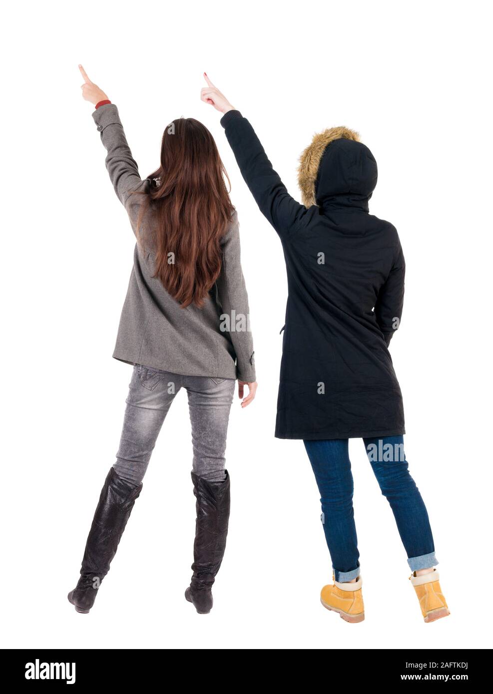 Young woman teens in jeans Ausgeschnittene Stockfotos und -bilder - Alamy