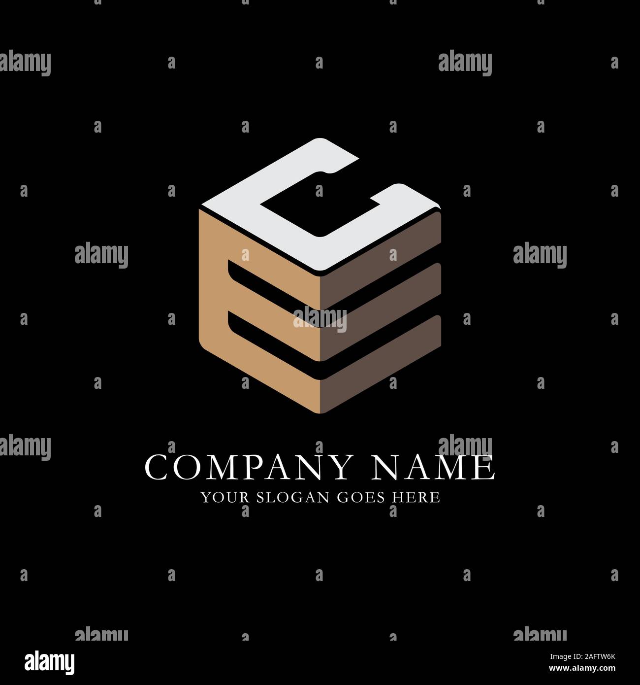 Eg initial Logo Inspiration, E- und C-Kombination logo Vektor mit sechseckigen Idee Stock Vektor