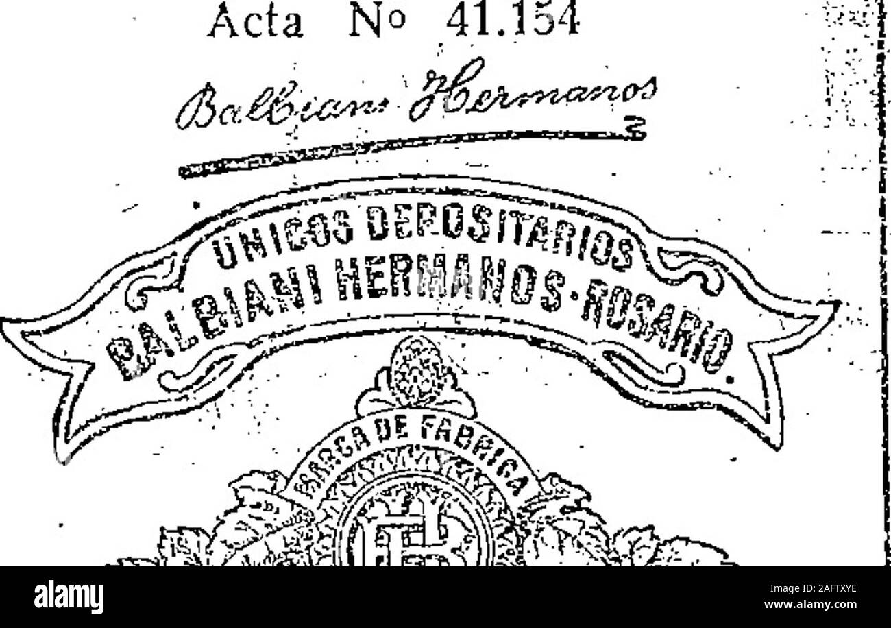 . Boletín Oficial de la República Argentina. 1913 1 ra sección. Stockfoto